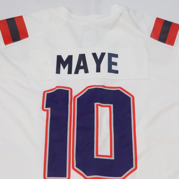Drake Maye Patriots White Nike Jersey - Picture 6 of 7